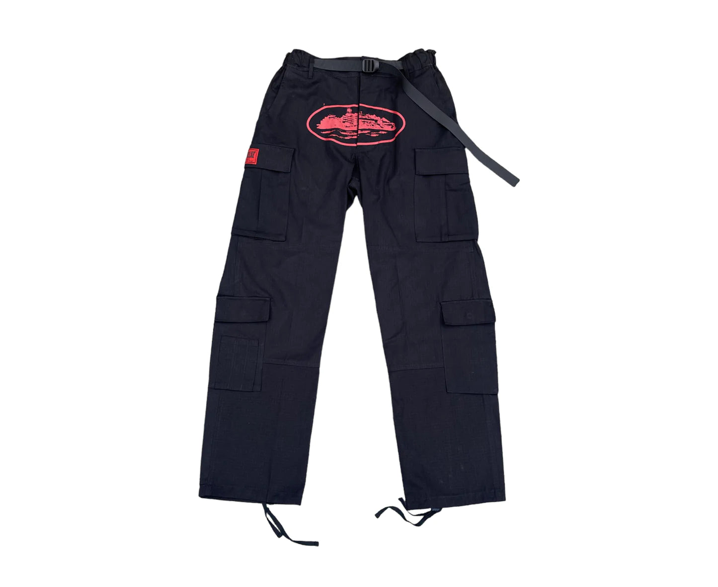 CORTEIZ ACLATRAZ CARGO PANTS (BLACK RED)