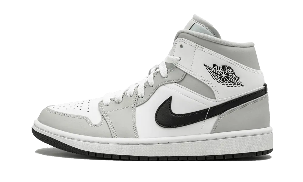 Air Jordan 1 Mid Light Smoke Grey Black (W)