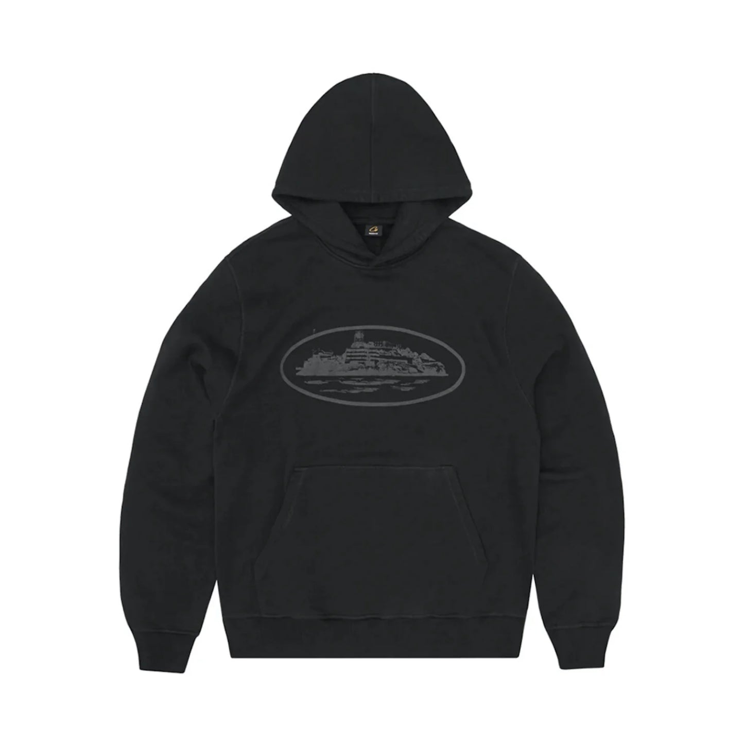 Corteiz Alcatraz Triple Black Hoodie