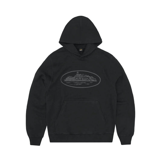 Corteiz Alcatraz Triple Black Hoodie