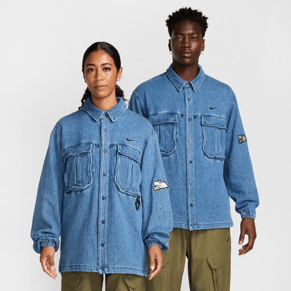 Nike x NOCTA Opal Lily Pad Denim Shirt Blue Denim – soleathens