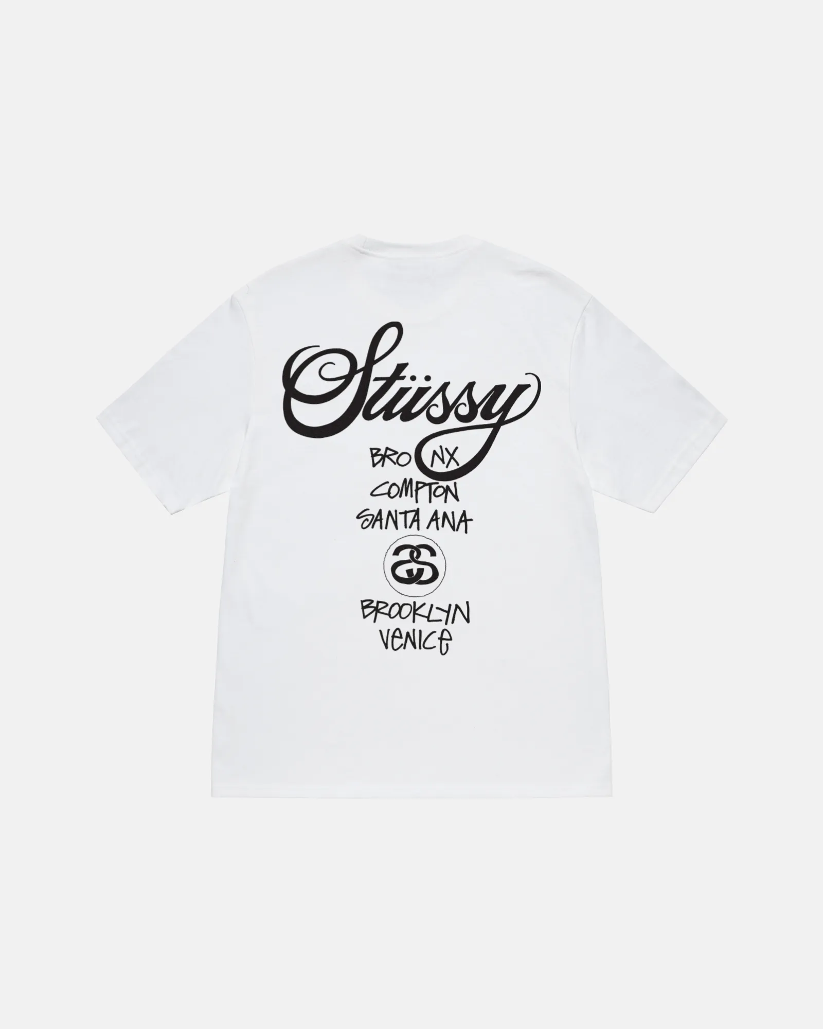 STUSSY WORLD TOUR TEE WHITE