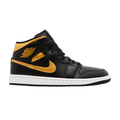 Jordan 1 Mid Black Metallic Gold