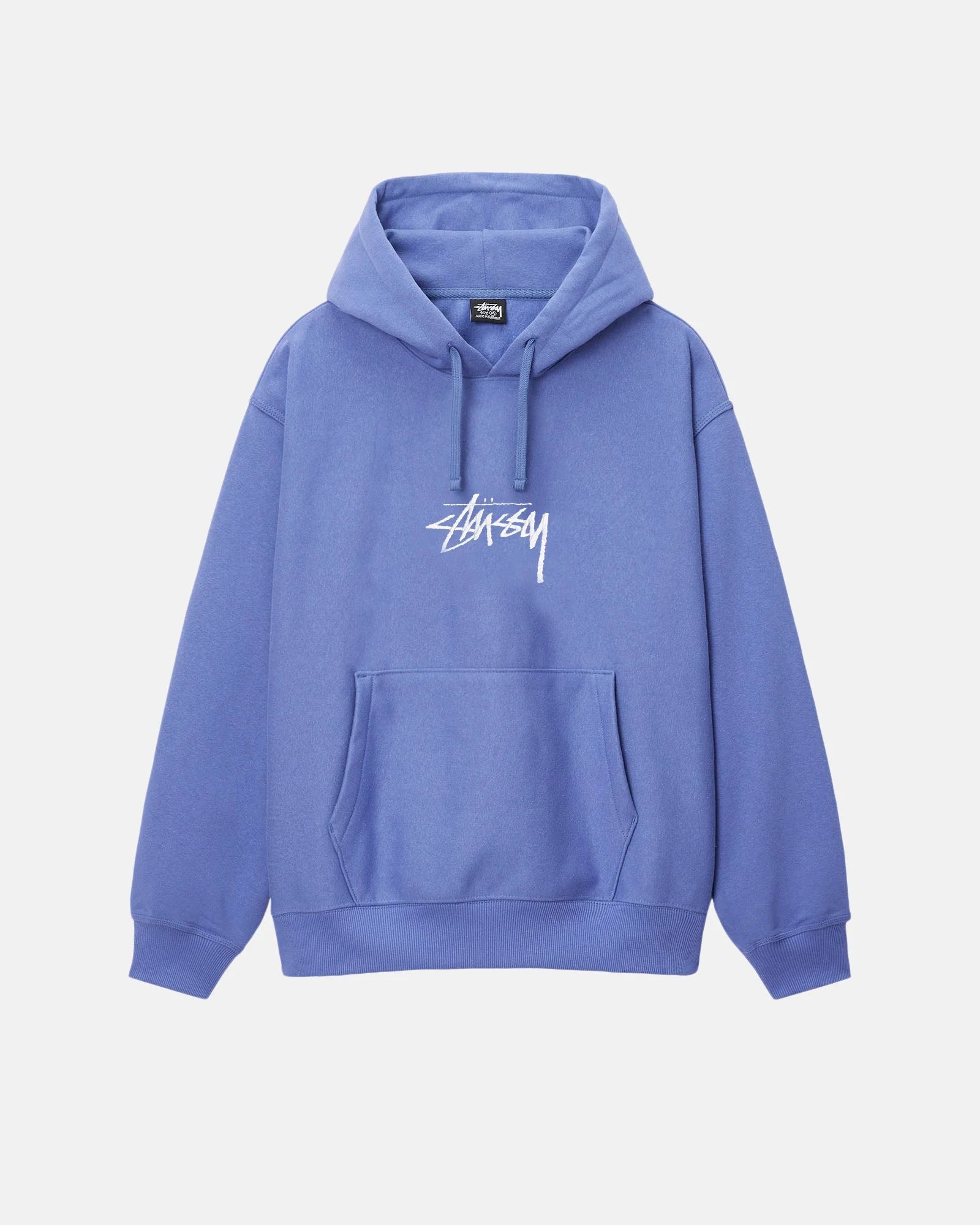 STUSSY STOCK LOGO APPLIQUE HOODIE