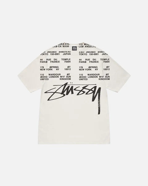 STUSSY LOCATIONS TEE