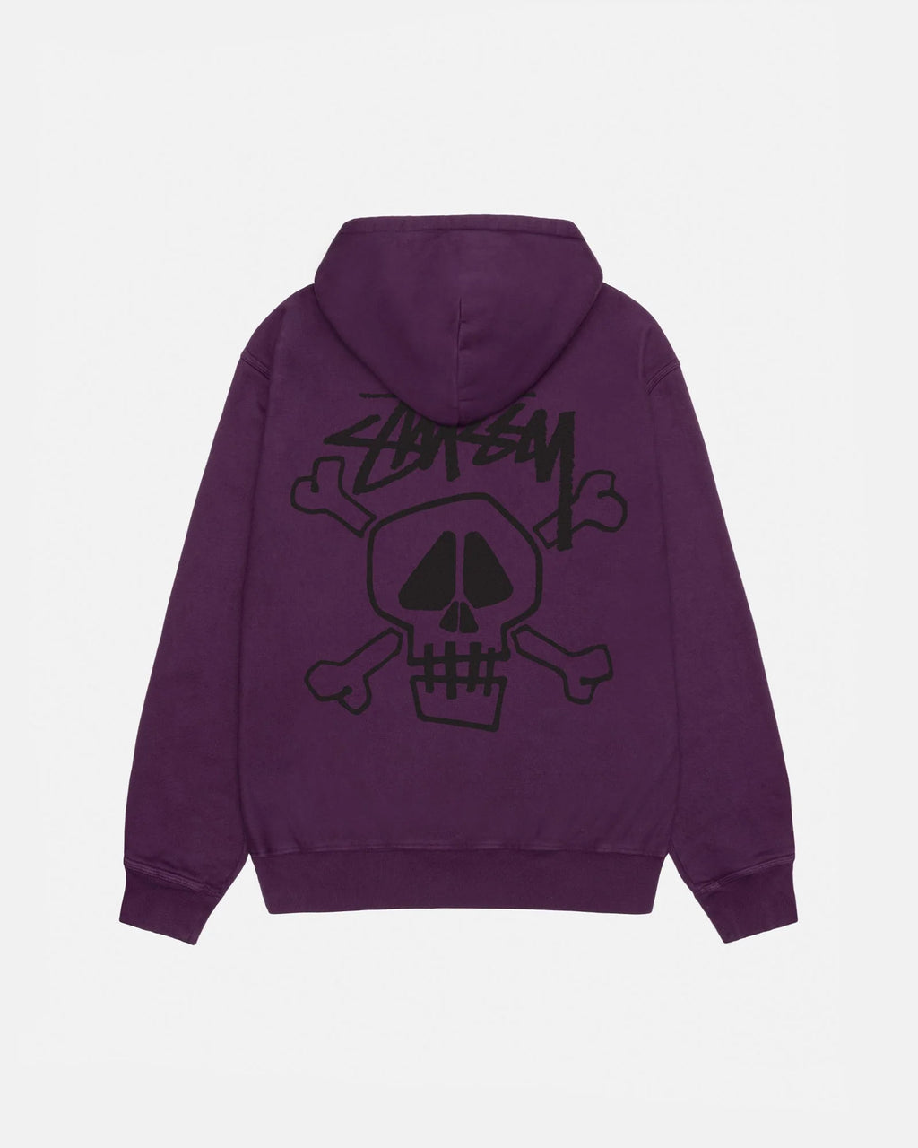 STUSSY SKULL & BONES HOODIE PIGMENT DYED
