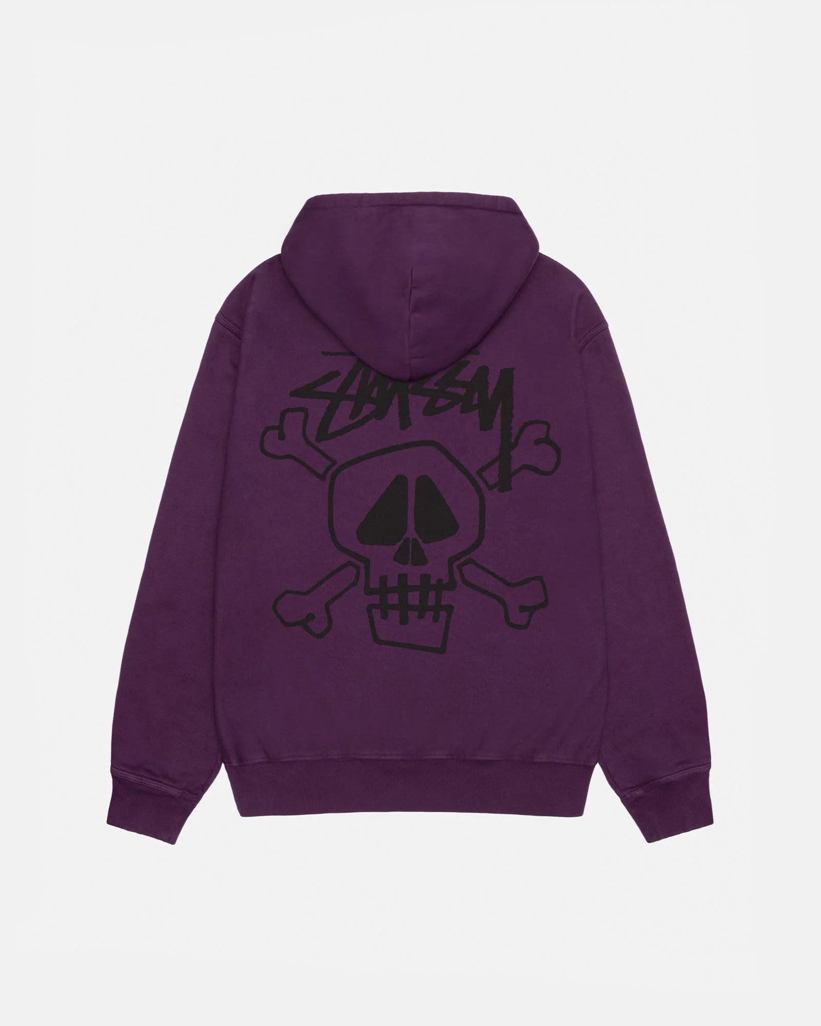 STUSSY SKULL & BONES HOODIE PIGMENT DYED