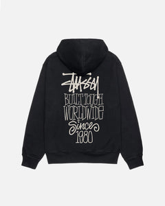 STUSSY BUILT TOUGH HOODIE PIGMENT DYED
