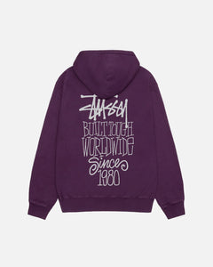 STUSSY BUILT TOUGH HOODIE PIGMENT DYED