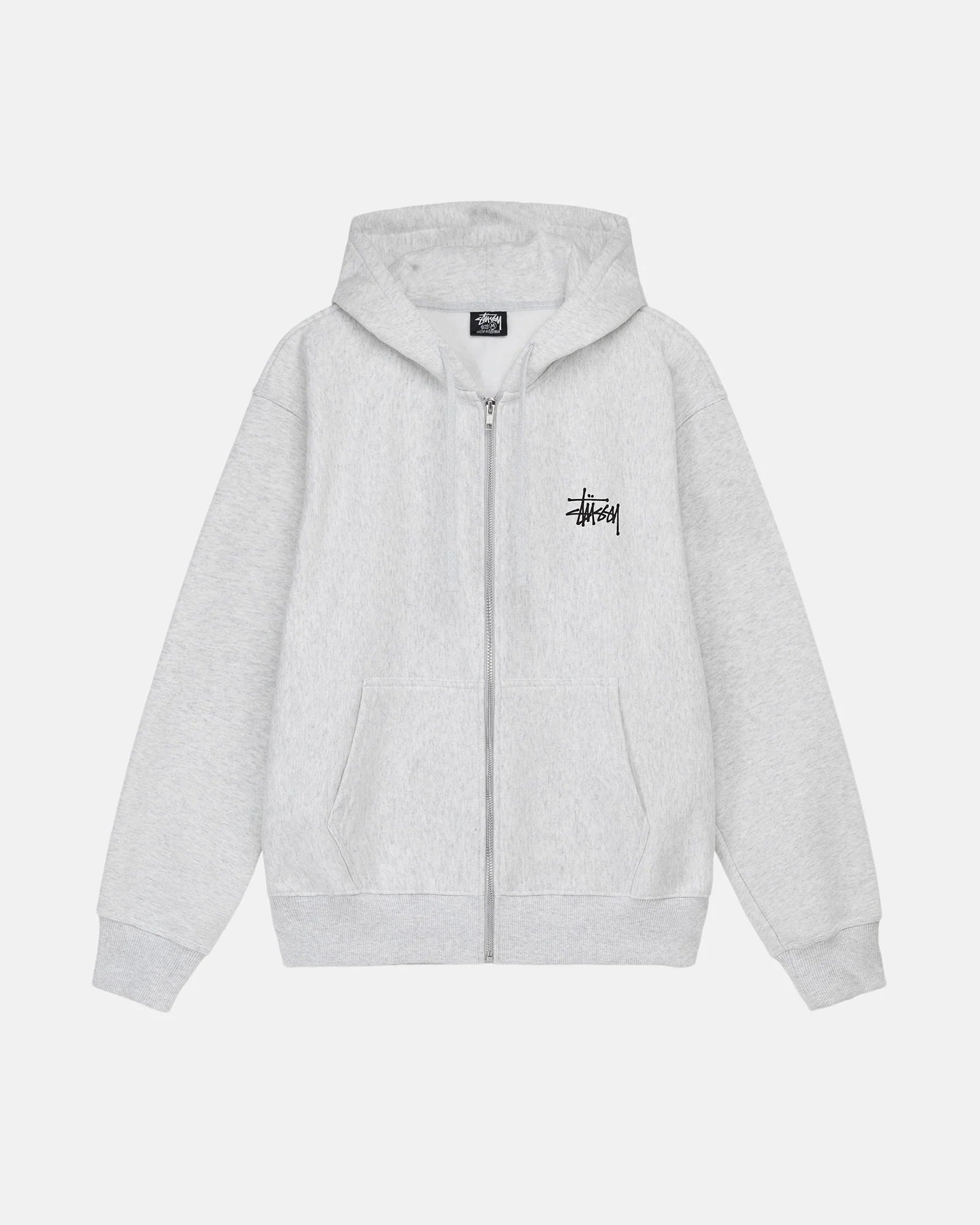 STUSSY BASIC ZIP HOODIE