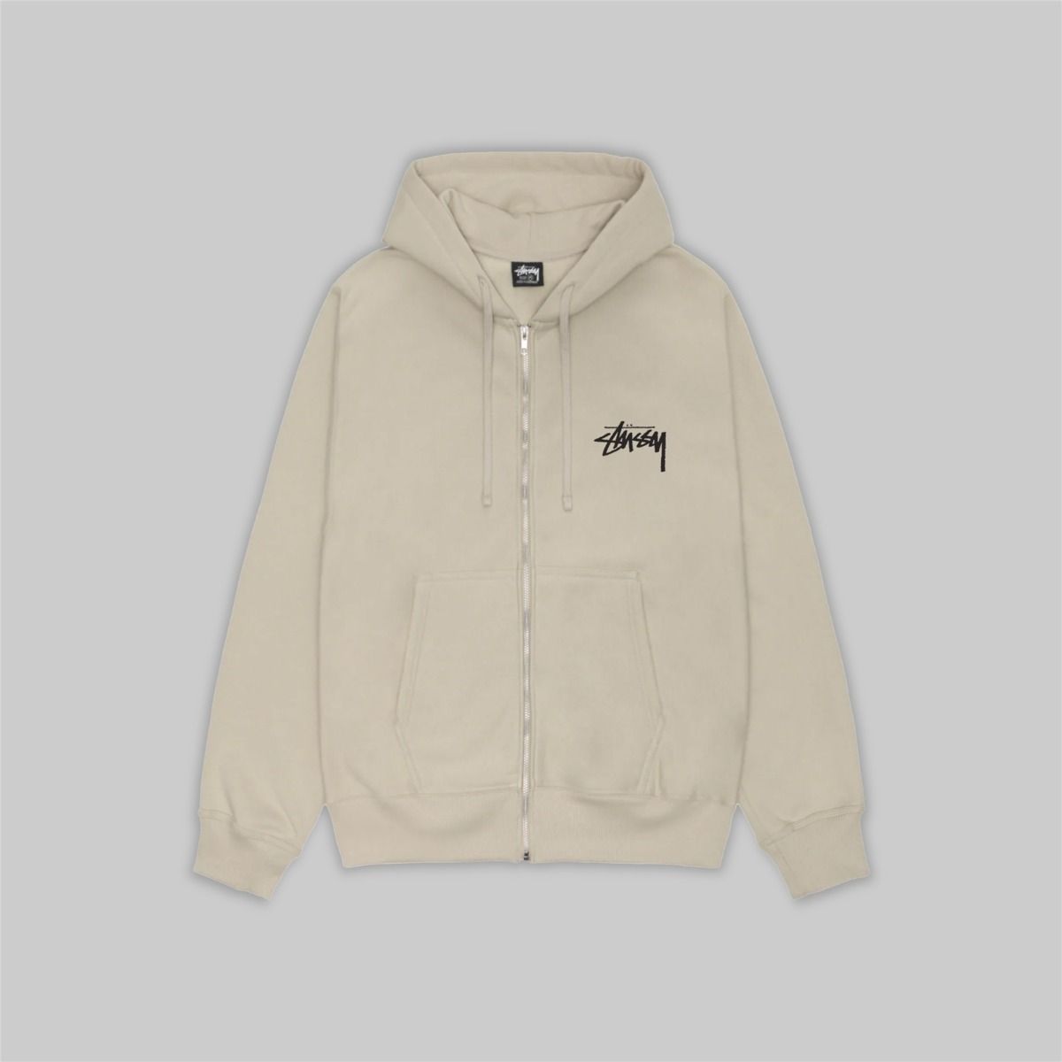 Stussy cream online hoodie