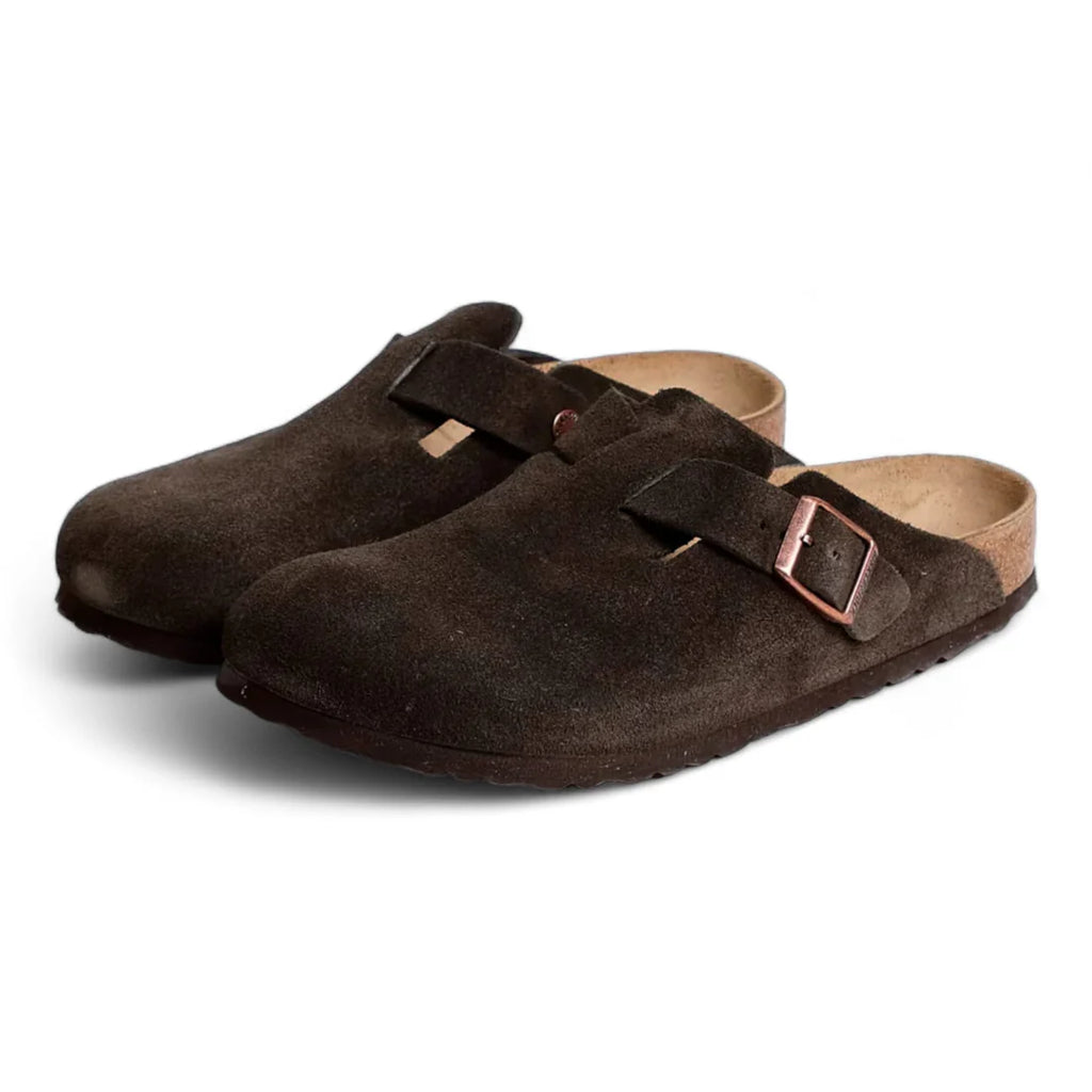 BIRKENSTOCK BOSTON SUEDE MOCHA