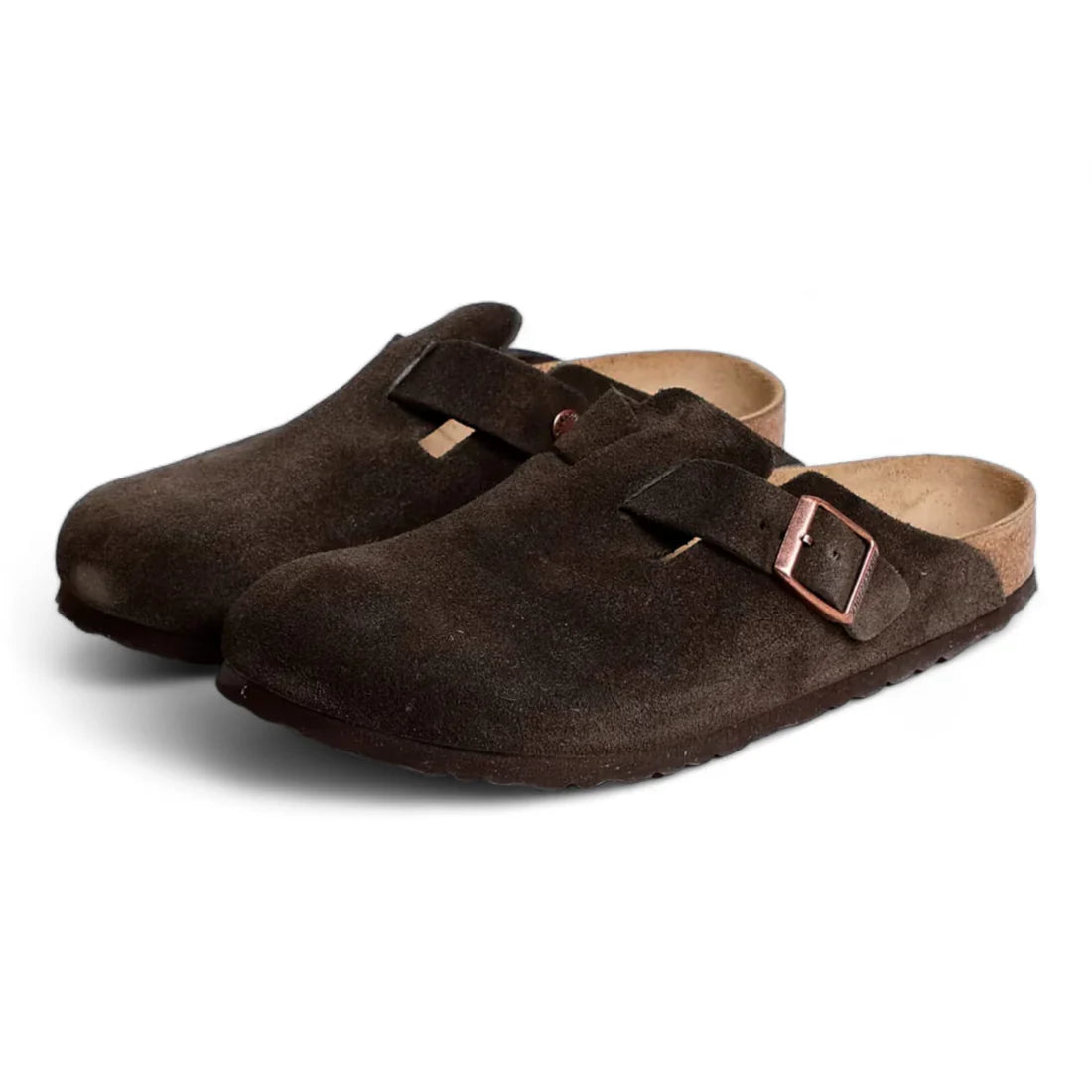 BIRKENSTOCK BOSTON SUEDE MOCHA
