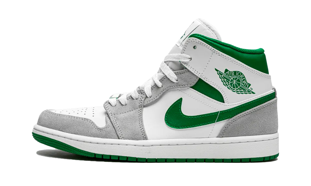 Air Jordan 1 Mid Grey Green