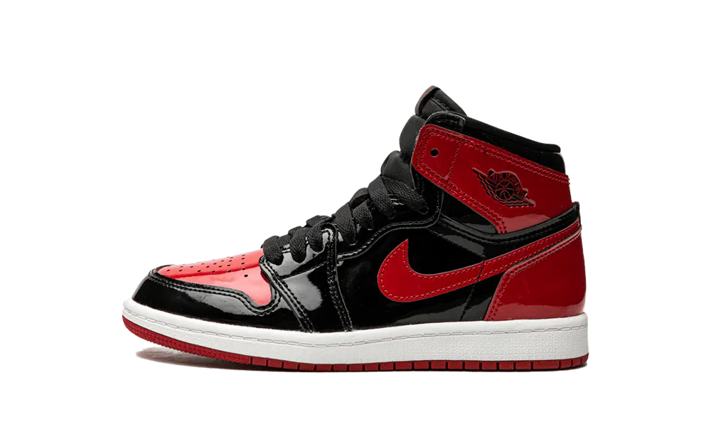 Air Jordan 1 Retro High OG Bred Patent (PS)