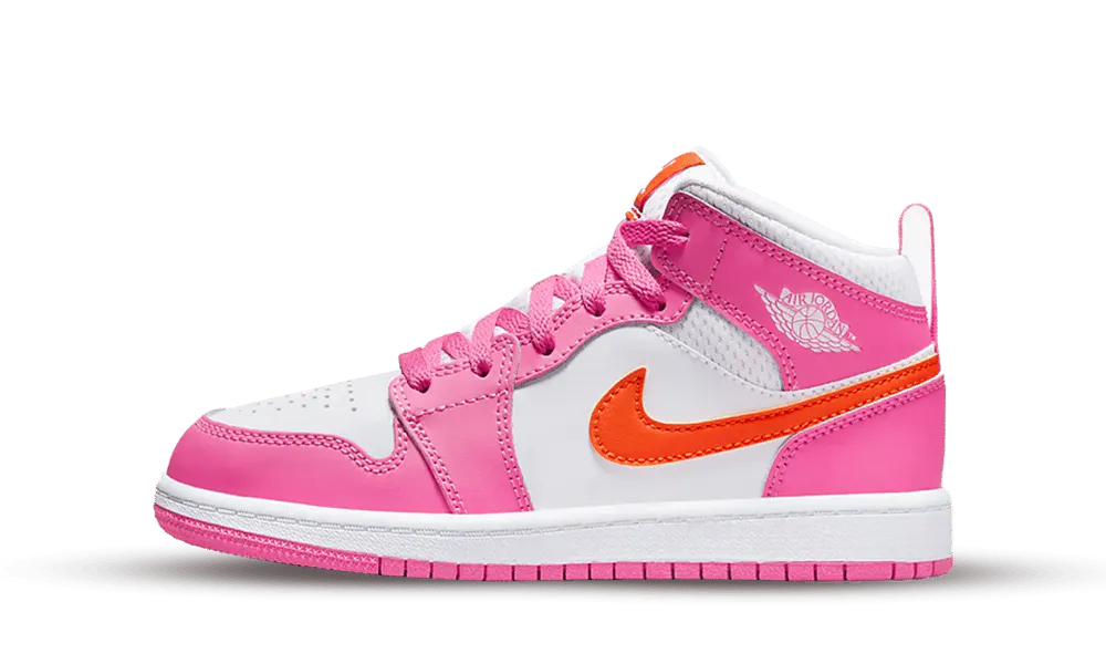 Air Jordan 1 Mid Pinksicle Safety Orange (PS)