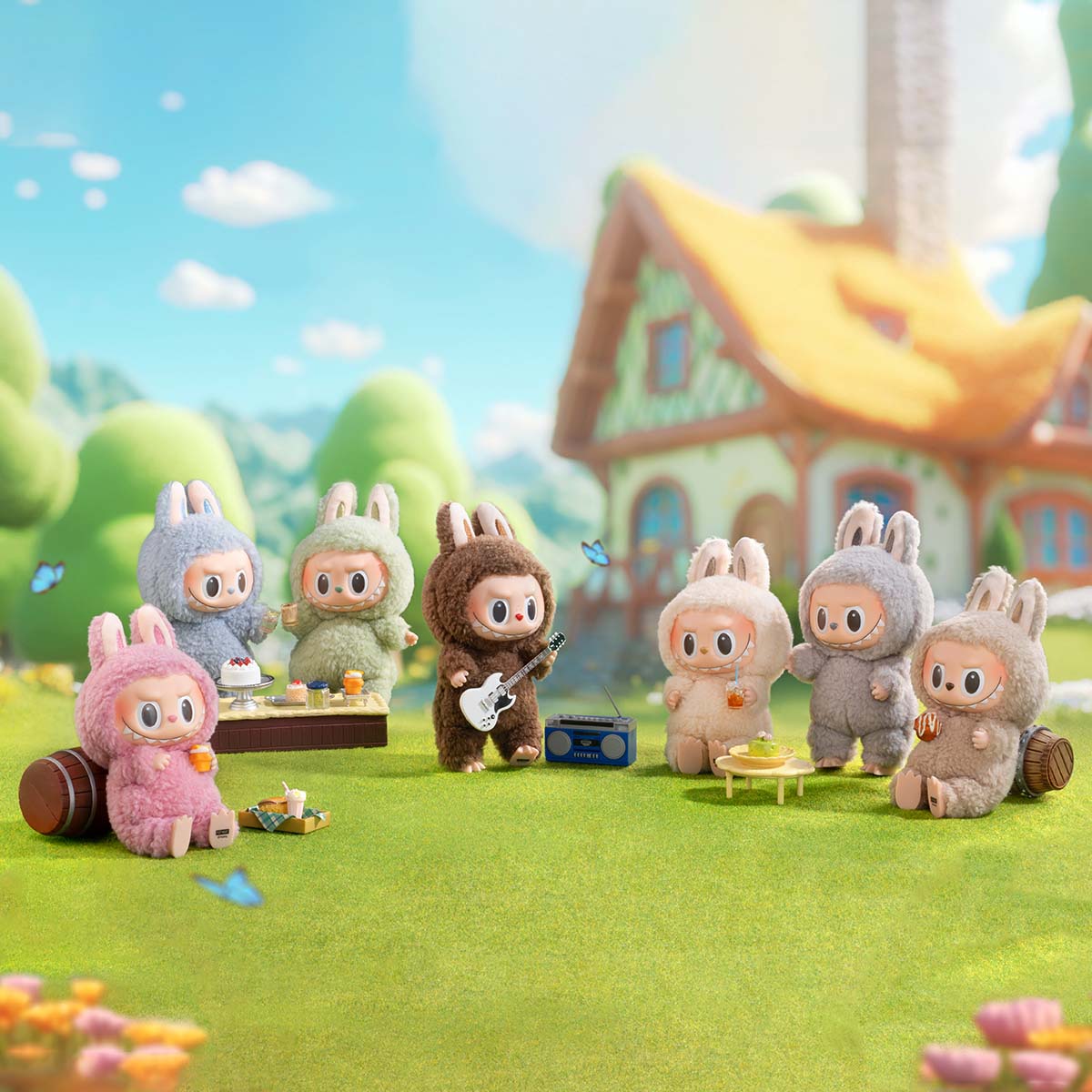 POP MART THE MONSTERS Exciting Macaron Vinyl Face Chestnut Cocoa ( SECRET )