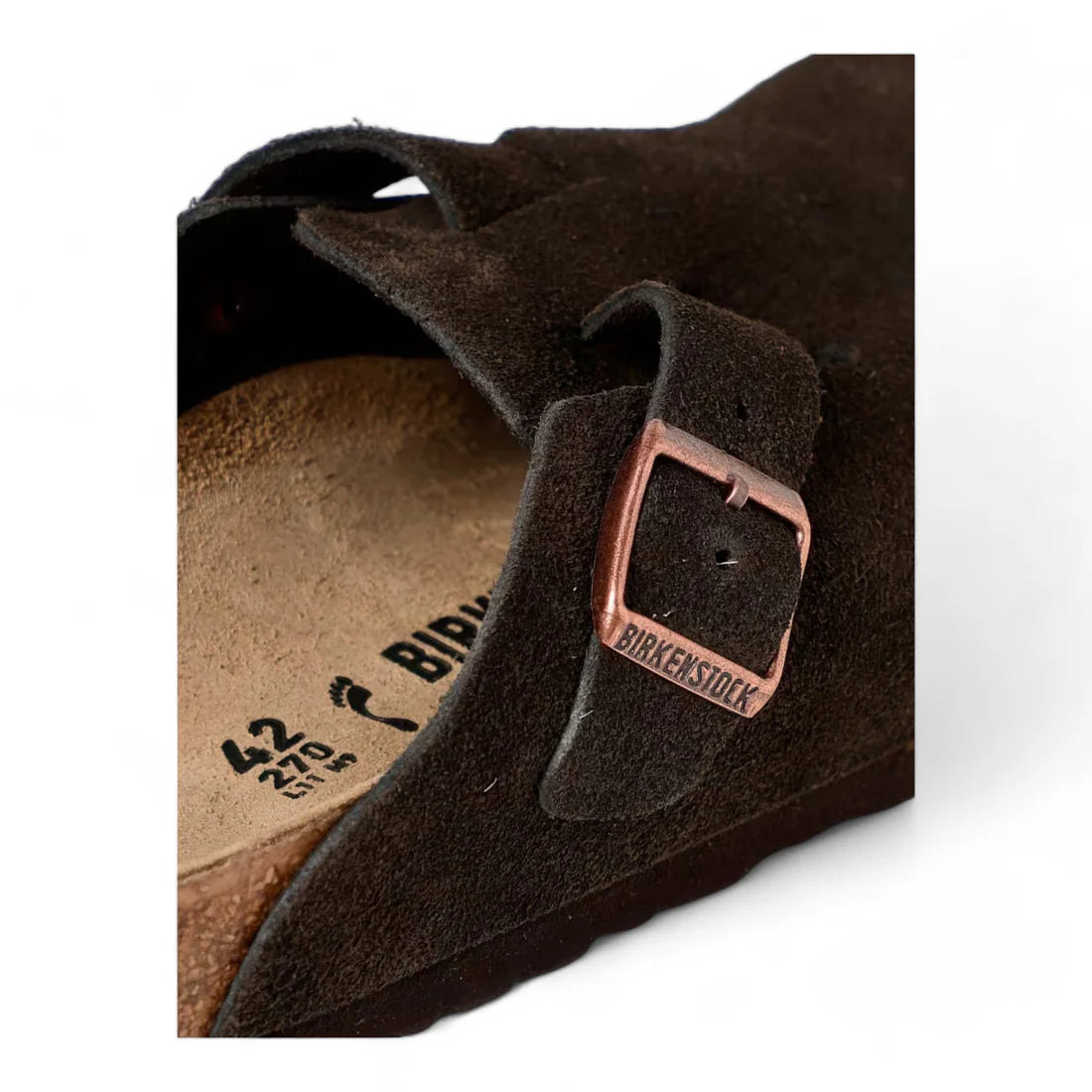 BIRKENSTOCK BOSTON SUEDE MOCHA