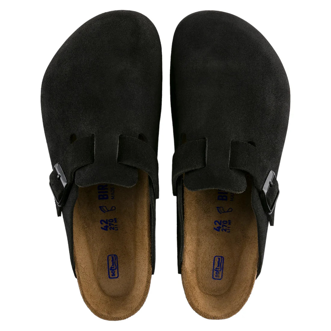 BIRKENSTOCK BOSTON SUEDE BLACK