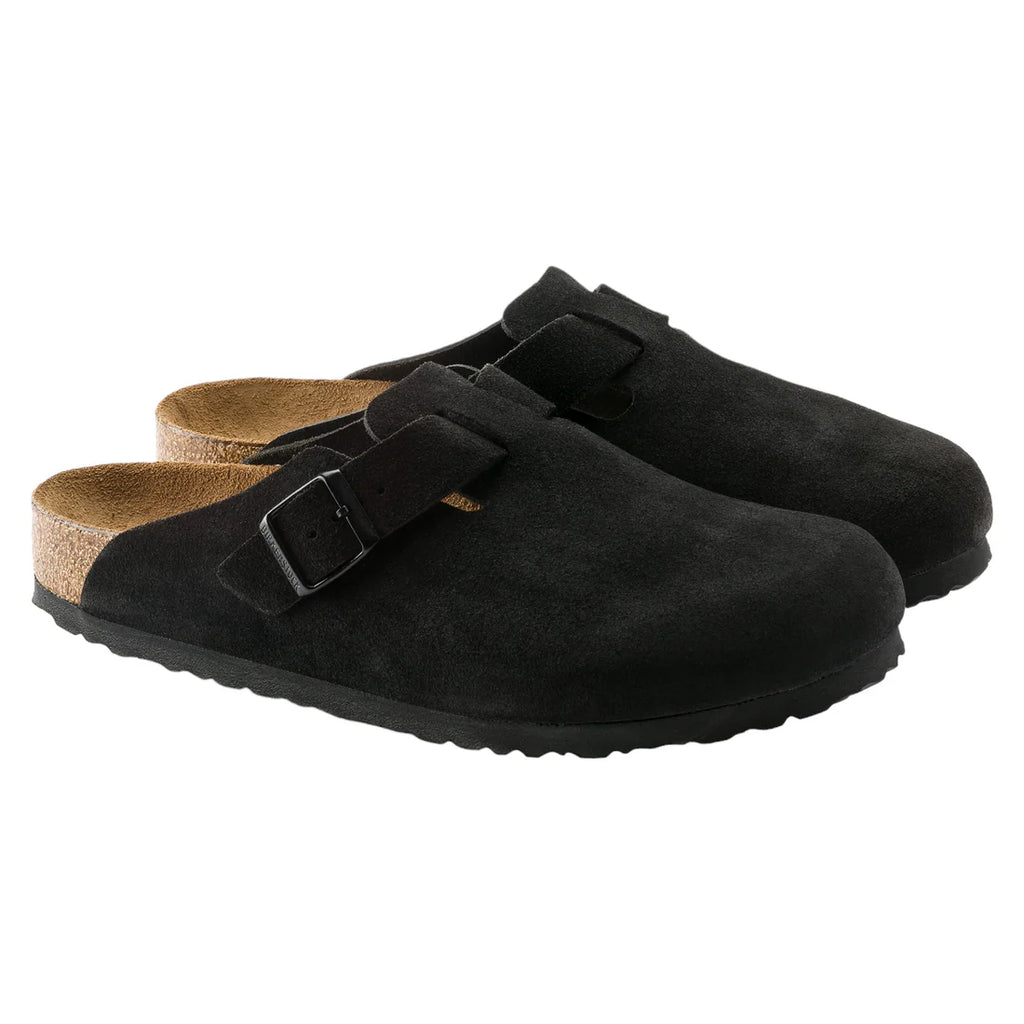 BIRKENSTOCK BOSTON SUEDE BLACK