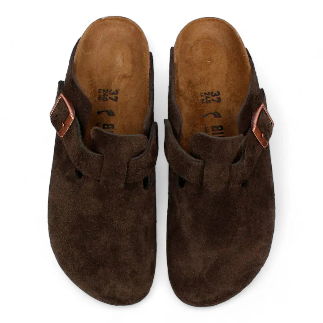 BIRKENSTOCK BOSTON SUEDE MOCHA