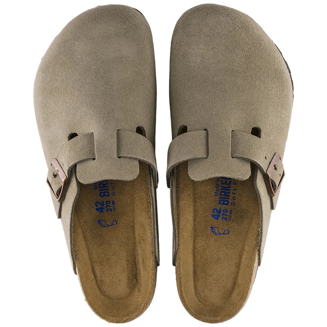 BIRKENSTOCK BOSTON SUEDE TAUPE