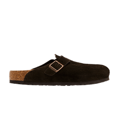 Birkenstock Boston Soft Footbed Suede  Mocha