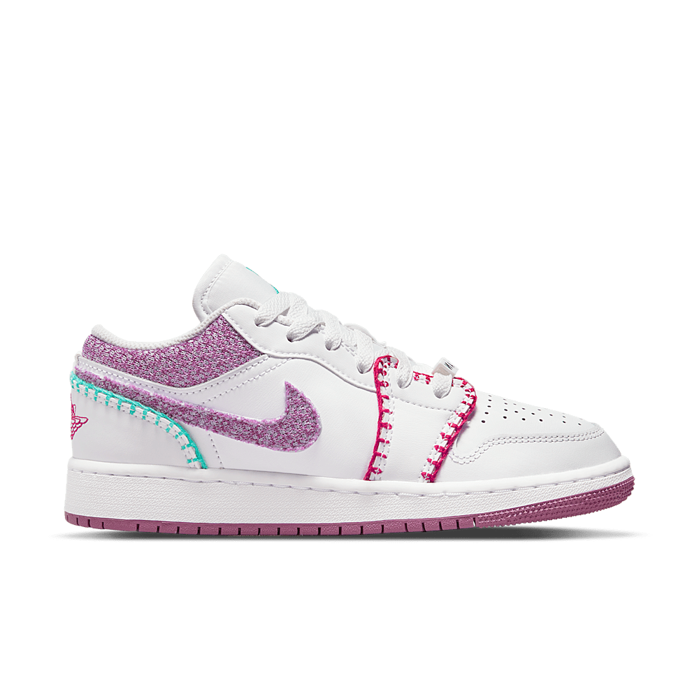 Jordan 1 Low White Light Bordeaux (GS)
