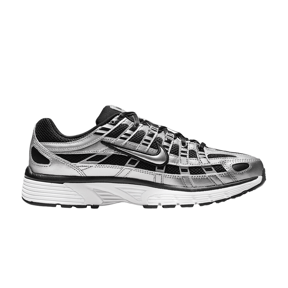 Nike P-6000 Metallic Silver Black White (Women's)