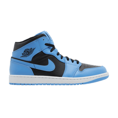 Jordan 1 Mid University Blue Black