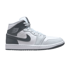 Jordan 1 Mid White Smoke Grey (Women's)