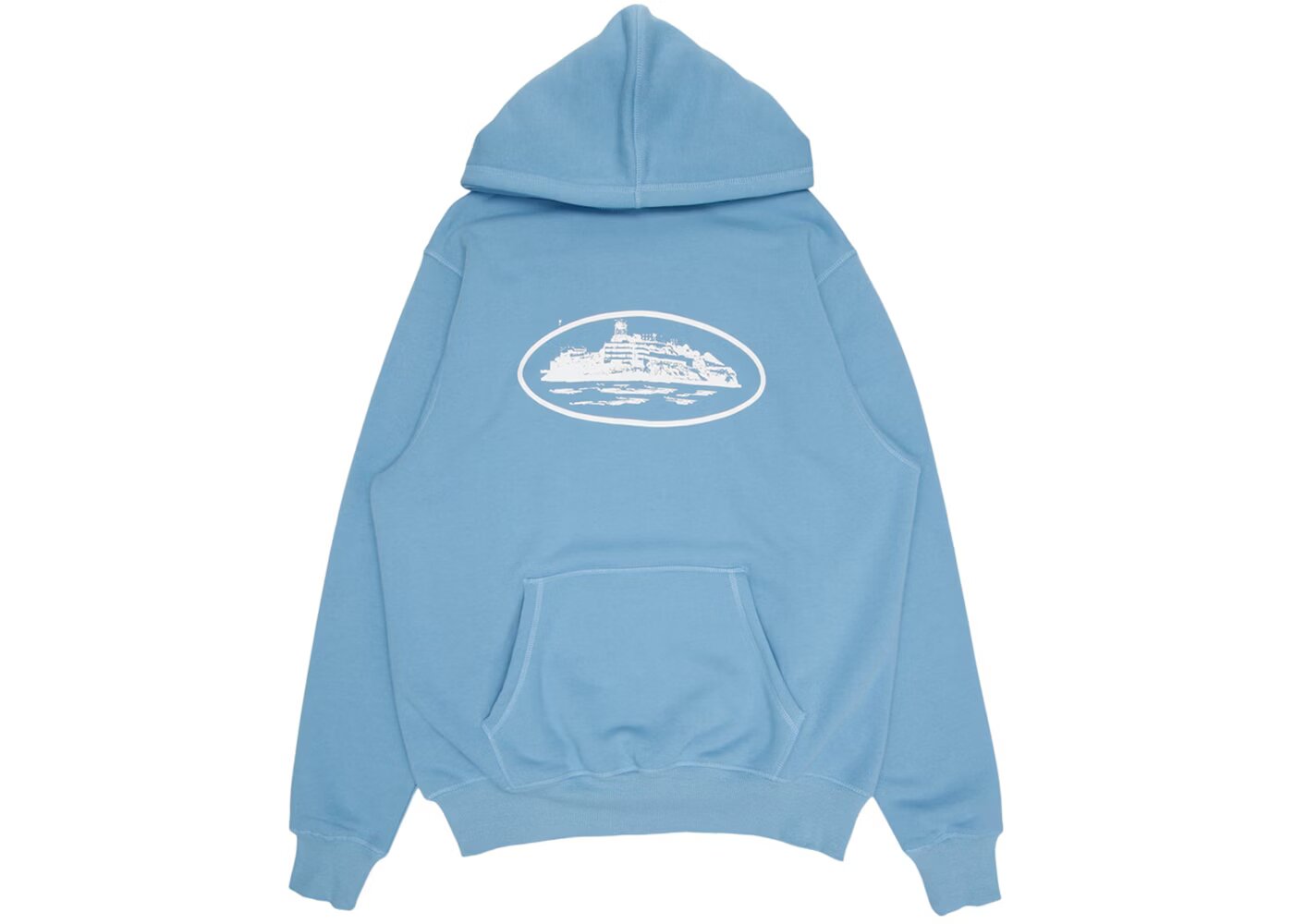 Corteiz Alcatraz Hoodie Baby Blu