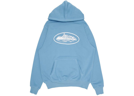 Corteiz Alcatraz Hoodie Baby Blu