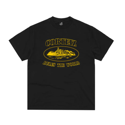 Corteiz OG Alcatraz RTW Tee  Honey Black