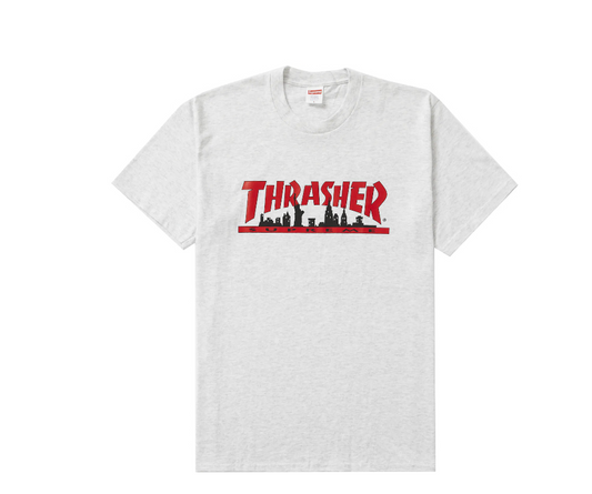 Supreme Thrasher Skyline Tee Ash Grey