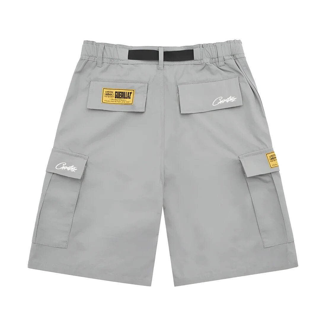 Corteiz Alcatraz Cargo Shorts Ash Grey