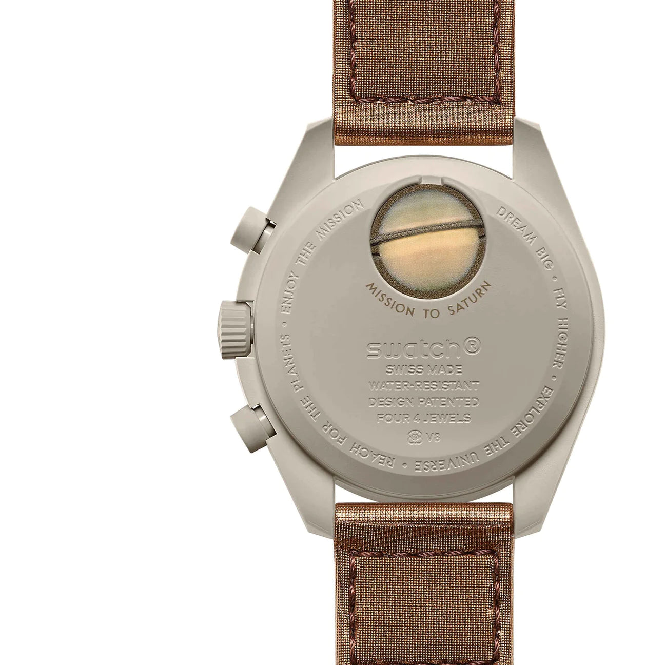 Swatch x Omega Bioceramic Moonswatch Mission to Saturn "SO33T100"