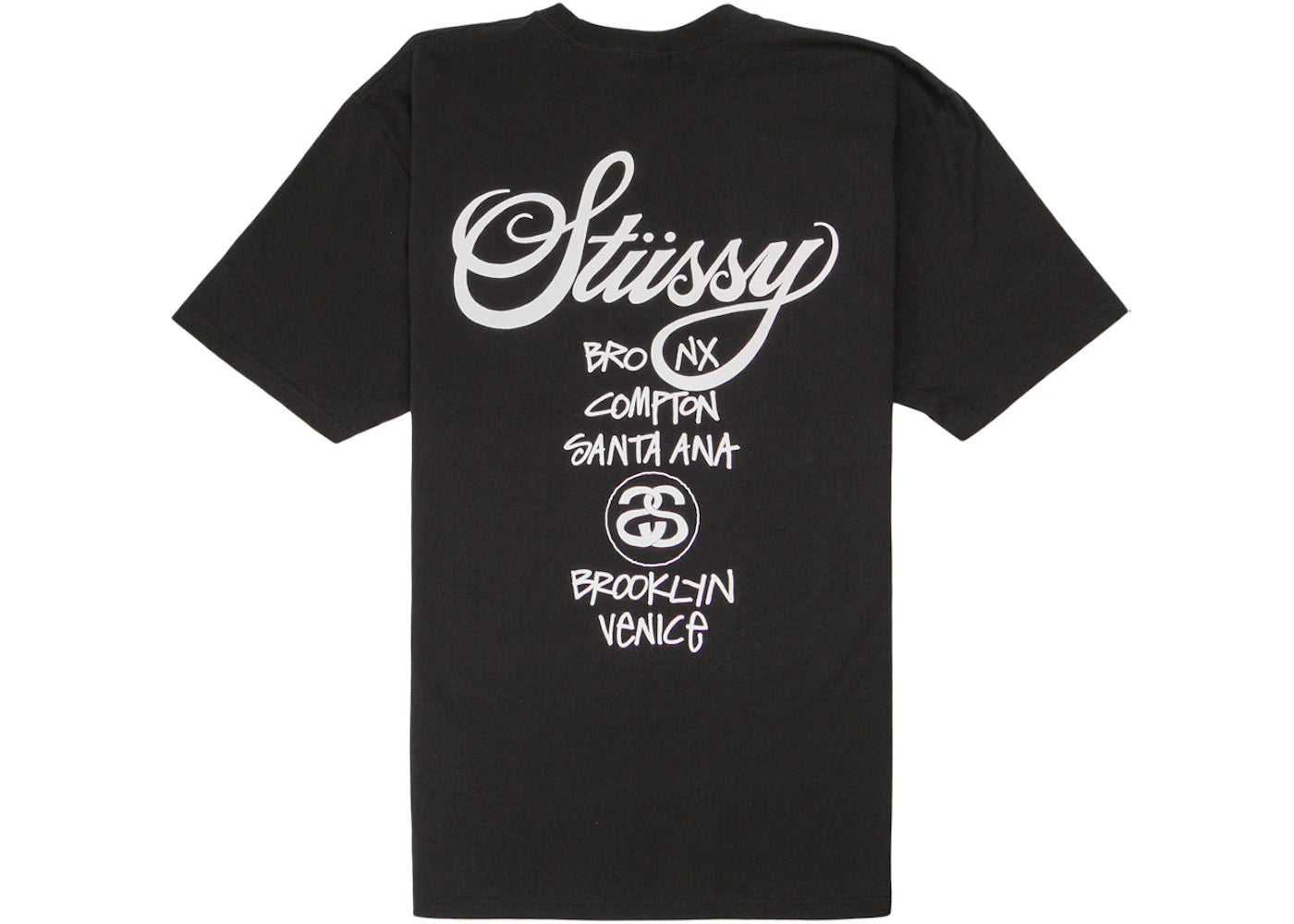 STUSSY WORLD TOUR TEE BLACK