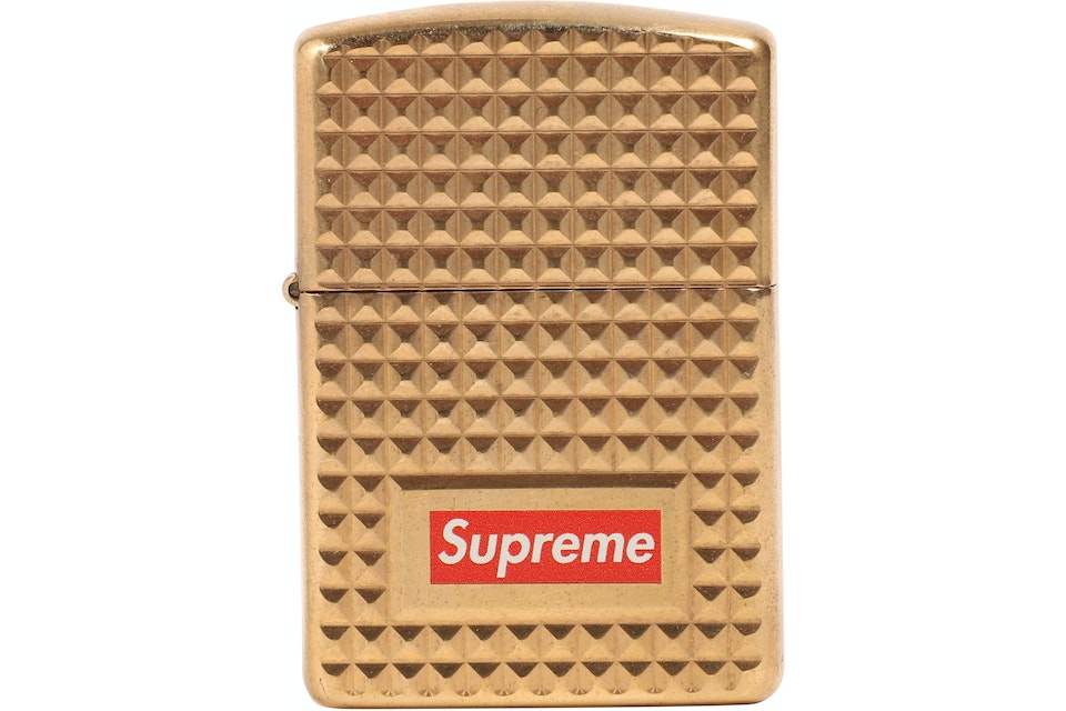 Supreme Zippo Diamond Gold