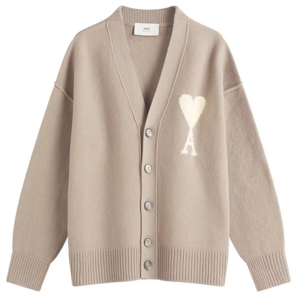 Ami de Coeur Cardigan Grey Relaxed Fit