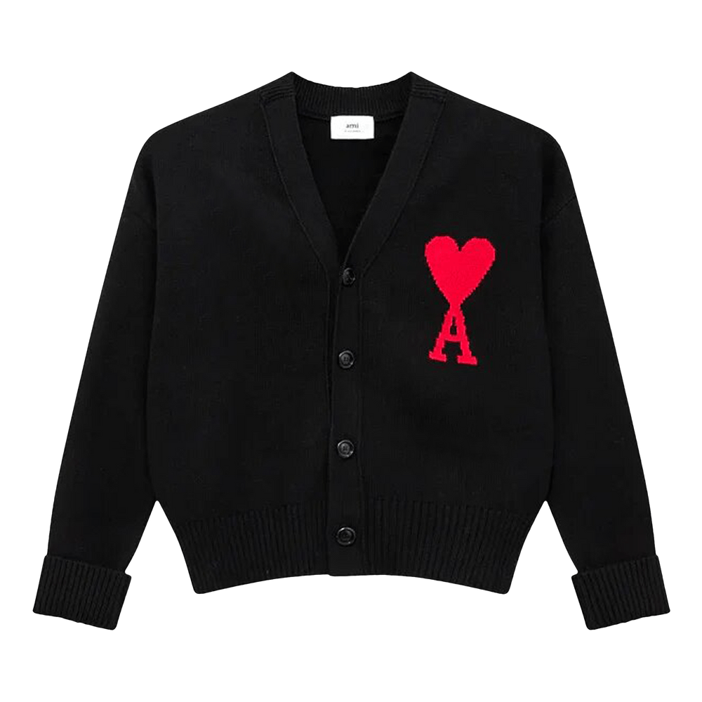 Ami ADC Cardigan 'Black/Red'