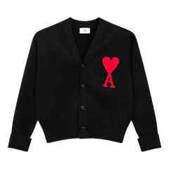 Ami ADC Cardigan 'Black/Red'