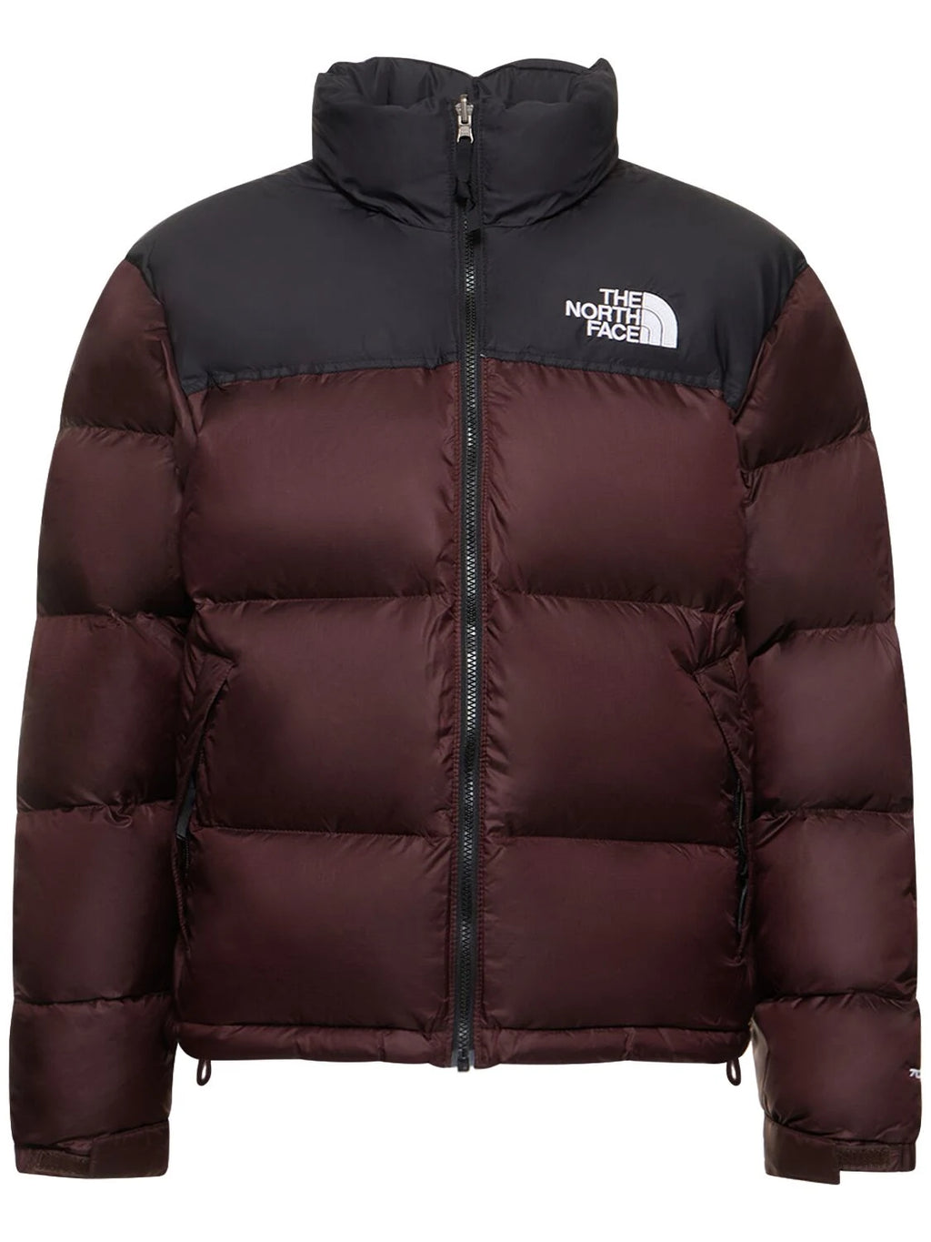 The North Face 1996 Retro Nuptse down puffer jacket in brown and black