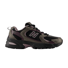 New Balance 530 Black Metallic Plum Brown