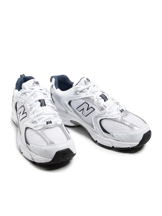New Balance 530 White Silver Navy