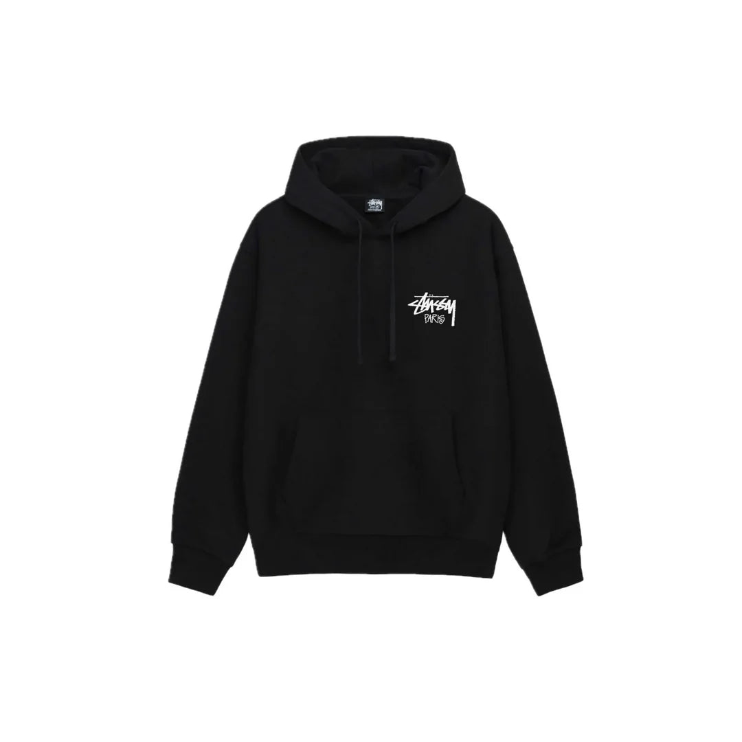 Stussy Paris Hoodie Black