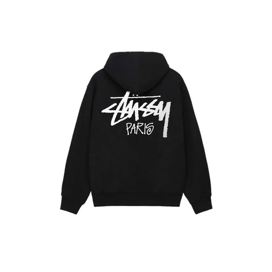 Stussy Paris Hoodie Black